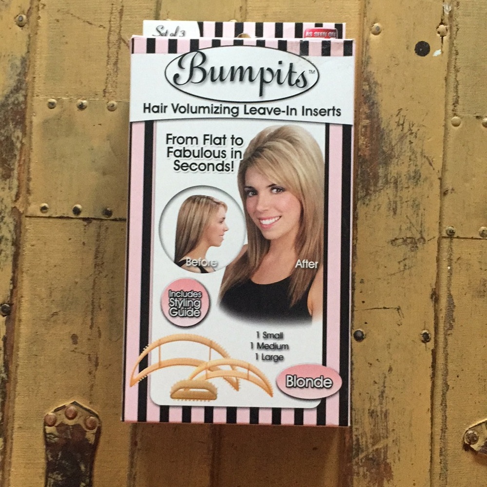 AS SEEN ON TV BUMPITS HAIR ACCESSORIES VOLUME POOF BLONDE 3